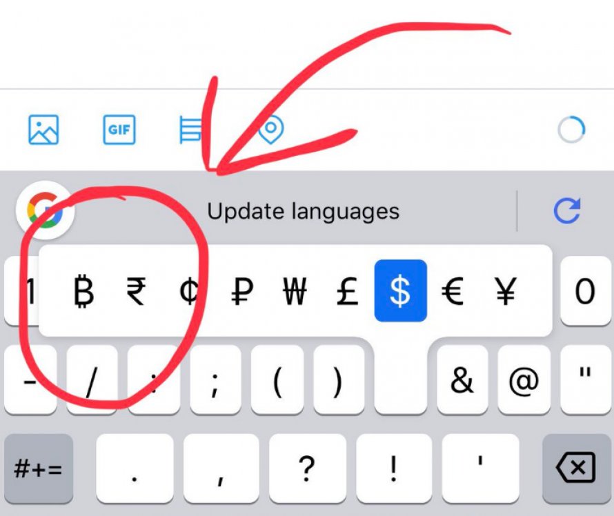 Google keyboard adds the ₿ symbol: A small step for Bitcoin, a giant leap for crypto