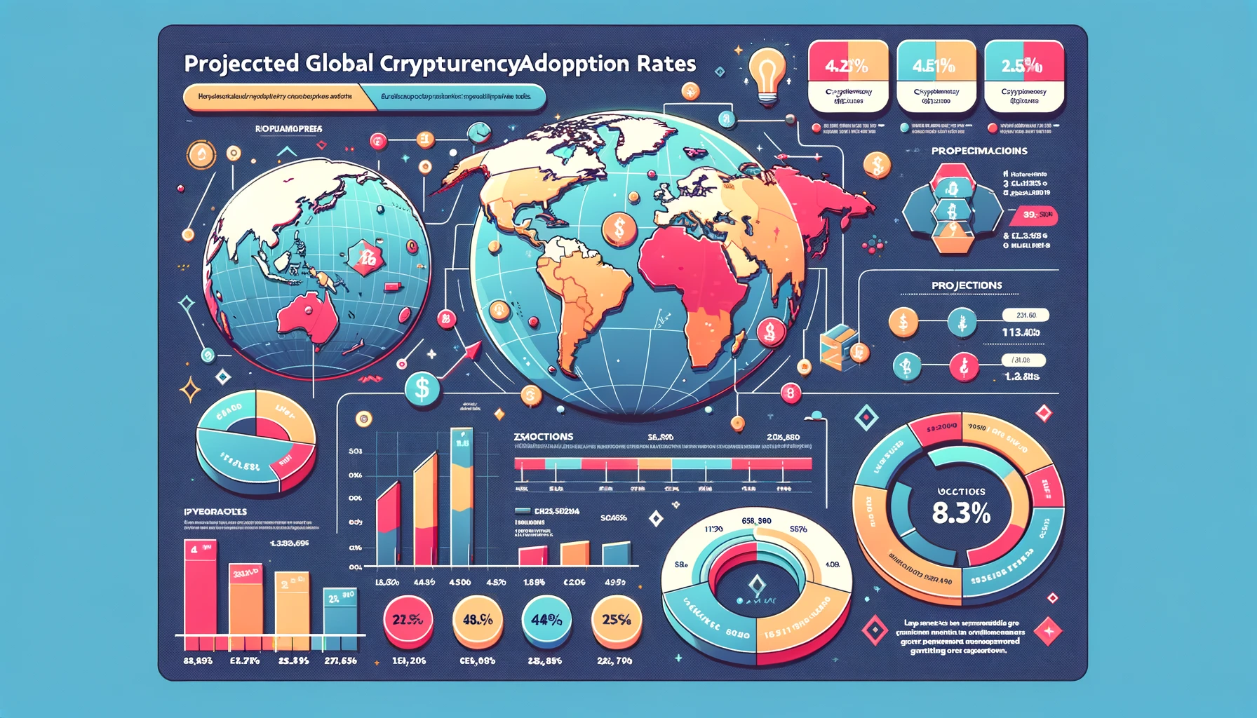Cryptocurrency growth statistics and predictions