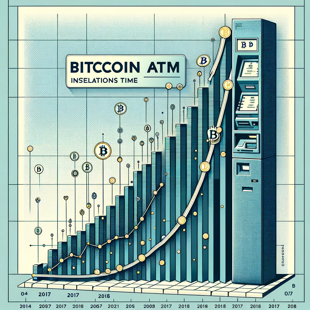 Bitcoin ATM growth statistics over time
