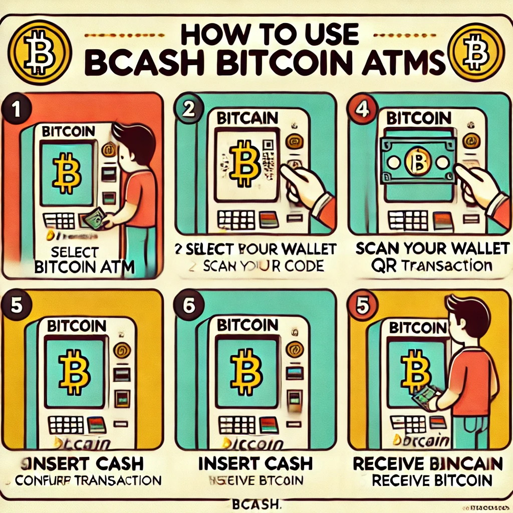 Step-by-step guide to using BCash Bitcoin ATMs