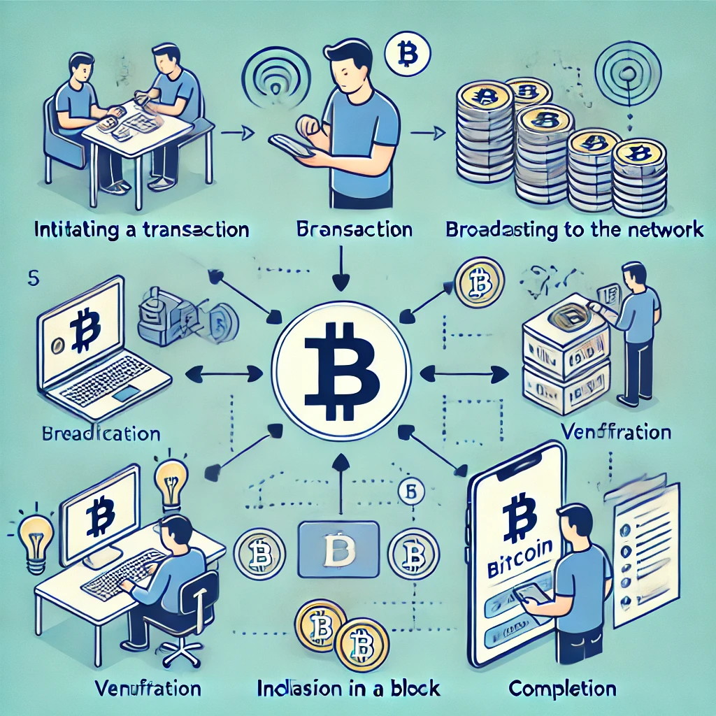 How Bitcoin transactions work - simple explanation